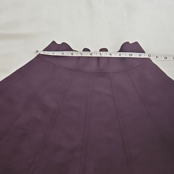Wilfred Deep Purple Pleated A-Line Mini Skirt - Picture 8 of 16